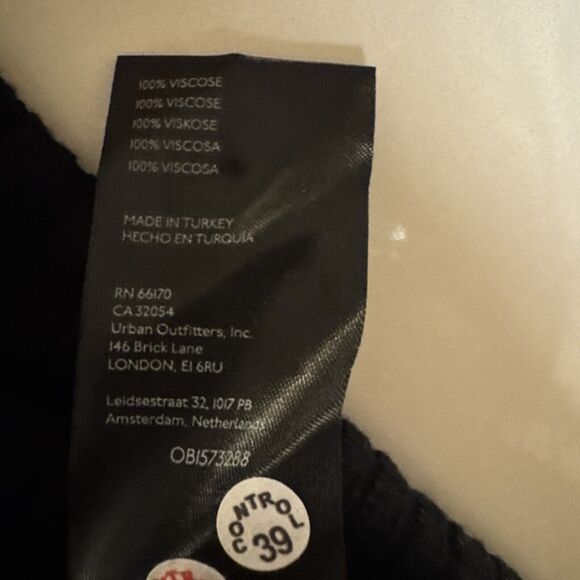 New Free People Date Night Long Sweater Dress Sz Medium Black Ribbed Buttons - Picture 11 of 12